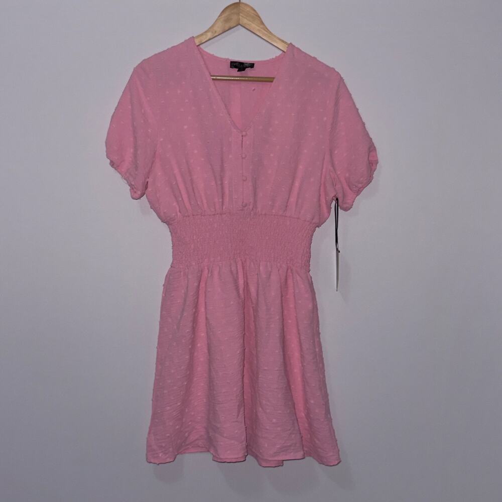 Faded Rose Pink Textured Dress women’s Size Medium